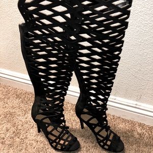 Charlotte Russe Thigh High Gladiator Heels